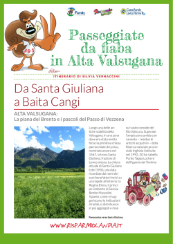 Da Santa Giuliana a Baita Cangi