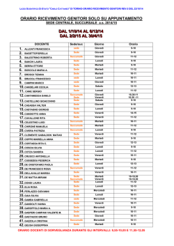 orario ric. 2014-15