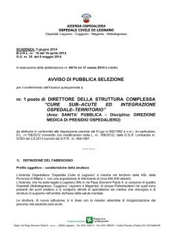 direttore cure sub-acute ed integraz. osped.