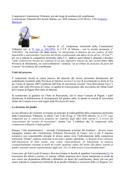 Commissione Tributaria Provinciale Salerno, sez