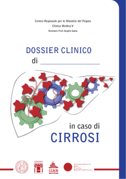 Dossier Clinico In Caso di Cirrosi