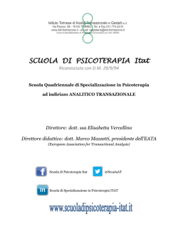 Scuola di Psicoterapia Itat - 1131 K - Itat