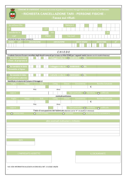 modulo di cessazione tari - Viareggio Patrimonio srl