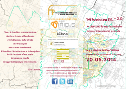 &ldquo;Mi faccio una TiS&hellip;&rdquo; 2.0 - Fondazione Augusta Pini ed Istituto del