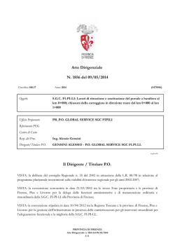 Atto Dirigenziale N. 1856 del 09/05/2014 Il Dirigente / Titolare P.O.