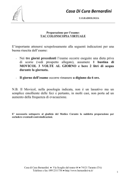 Preparazione Colonscopia Virtuale