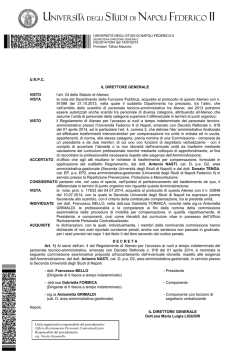 DECRETO NOMINA COMMISSIONE MOBILITA PER COMP TENGA