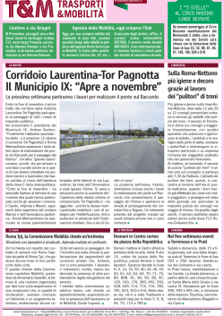Corridoio Laurentina-Tor Pagnotta Il Municipio