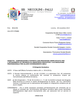 Bando per Educatori ed Assistenti alla persona