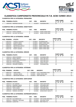 classifica campionato provinciale mtb acsi cuneo 2014