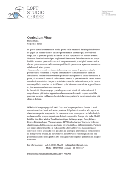 Milka Pavić - Loft Studio Cerere