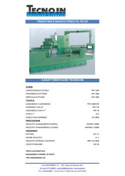 FRESATRICE BANCO FISSO FIL FS 130