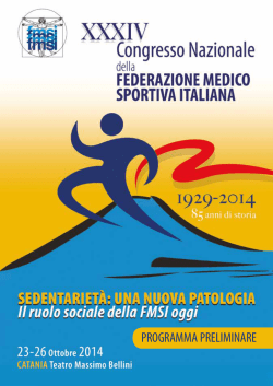 PROGRAMMA PRELIMINARE