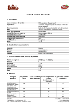 SCHEDA TECNICA PRODOTTO