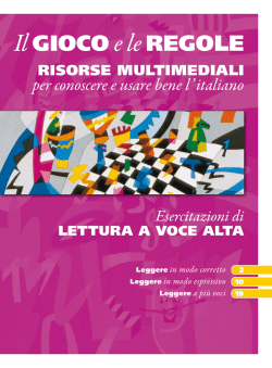 Il GIOCO e le REGOLE
