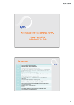 ISFOL_Giornata della Trasparenza