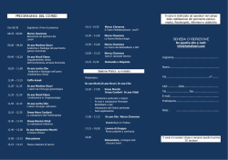 PROGRAMMA DEL CORSO