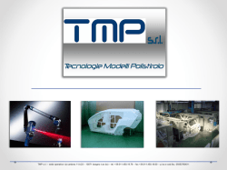 Scarica la nostra BROCHURE - Tecnologie Modelli Polistirolo | Tmp