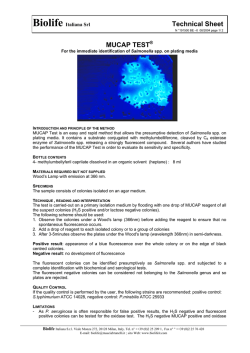 Technical Sheet MUCAP TEST&reg;