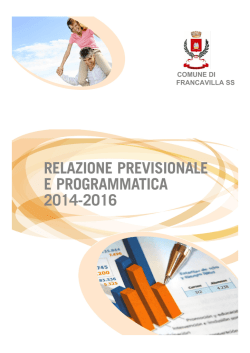 RPP 2014 - 2016 - Comune di Francavilla in Sinni