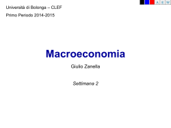 Lezione 3 - Dipartimento di Scienze Economiche