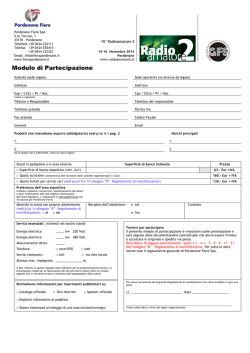 scaricare questo modulo di partecipazione a Radioamatore 2