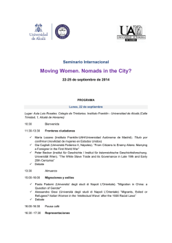 Moving Women. Nomads in the City?