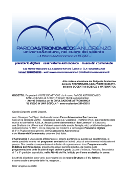 Planetario Digitale - Osservatorio Astronomico