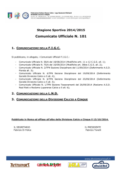 Comunicati Ufficiali FIGC