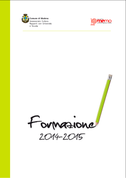 scarica il pdf con i corsi, gli eventi e le iniziative