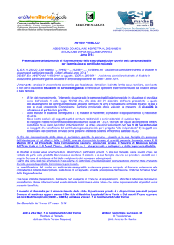 ASSISTENZA DOMICILIARE INDIRETTA AL DISABILE IN