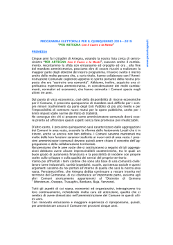 Scarica il programma elettorale 2014 &ndash; 2019