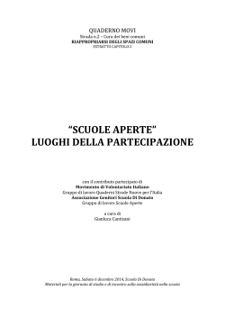 Documento x Sabato 6 dicembre 2014
