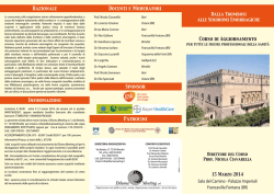 Dalla trombosi alle sindromi emorragiche