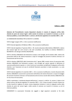 Delibera Consob 18 febbraio 2014 n. 18802