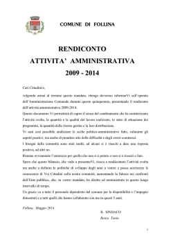 BILANCIO SOCIALE 2009-2014