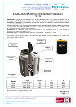 Scheda tecnica ROTOIL - cont. oli minerali esausti