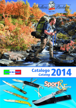 scarica il catalogo - Coltellerie Paolucci Snc