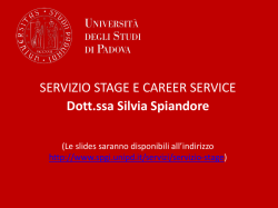 Indicazioni - Dipartimento di Scienze Politiche, Giuridiche e Studi