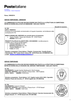 18 agosto - Filatelia