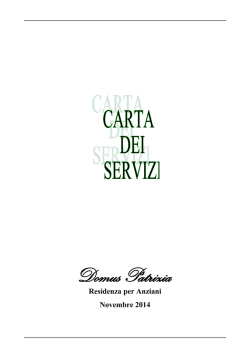 Carta dei Servizi
