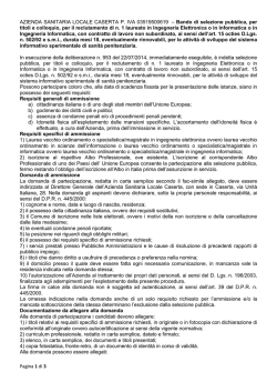 Pagina 1 di 3 AZIENDA SANITARIA LOCALE