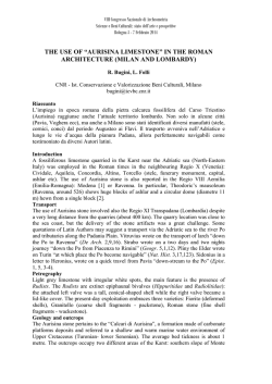 Bugini and Folli - Associazione Italiana di Archeometria