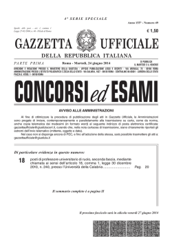 GAZZETTA UFFICIALE - SanVitoInformation