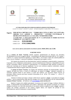 F33G12000230006 - Comune di Santa Venerina
