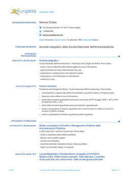 Barone Chiara docente integrativo della Scuola