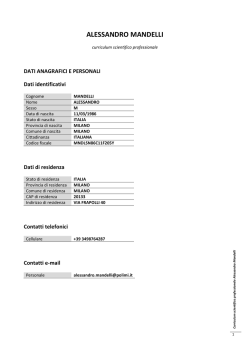 ALESSANDRO MANDELLI - 3D Survey Group