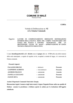 gc 92 dd. 18/06/2014 lavori di completamento mediante