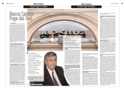 Banca Carime, fuga dal Sud