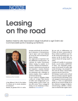 La Lettera Assilea 2014 - Hypo Vorarlberg Leasing SpA